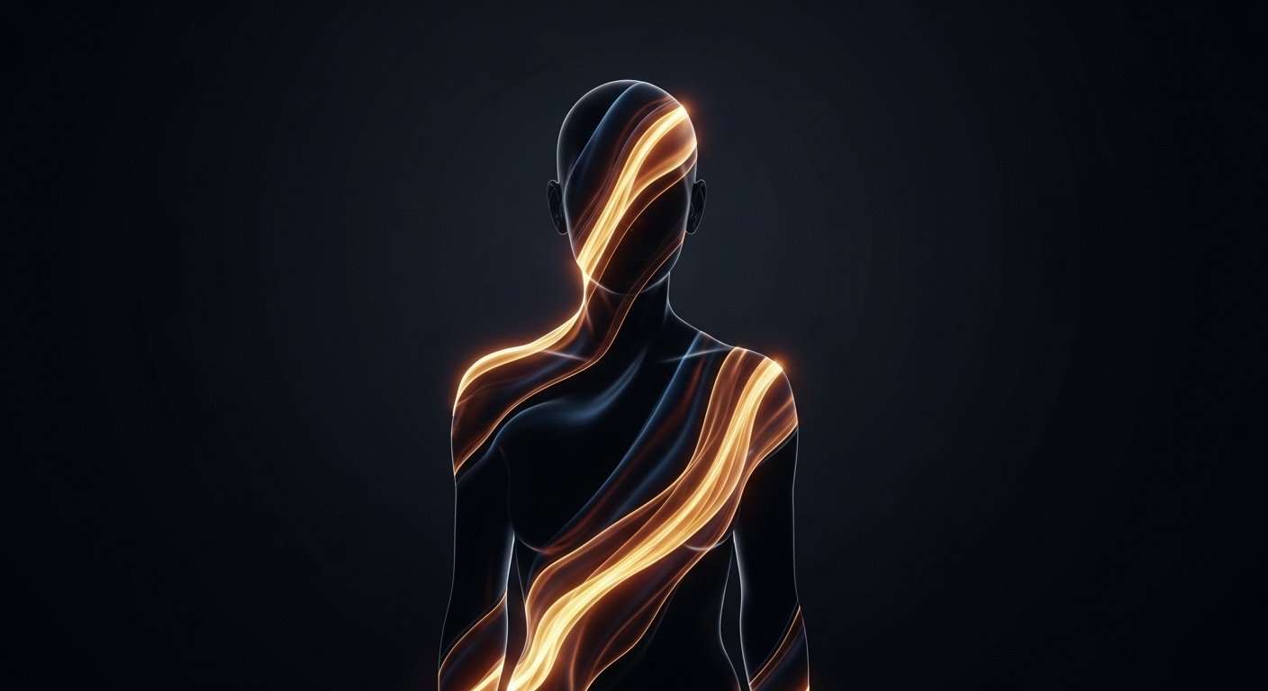 Shadowed figure transforming with vibrant colorful light showing reclamation of golden shadow potential