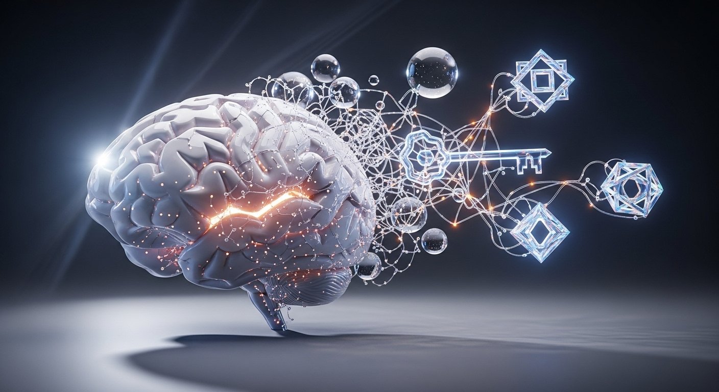 Person in surreal dreamscape reshaping environment solving problems through lucid dreaming
