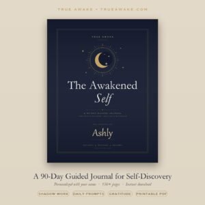 Personalized Journal with Name, Guided Self Discovery Journal, 90 Day Shadow Work & Manifestation Journal, Printable PDF, Journal for Women