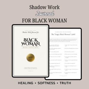 Shadow Work Journal for Black Women | Mental Health Therapy Workbook | Self Care Digital Download PDF | Healing Prompts | Wellness Journal